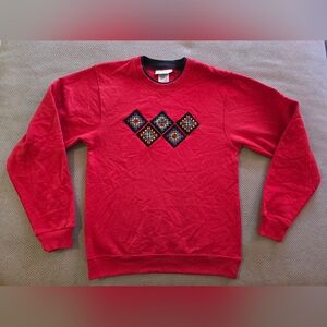 Country Store size small stylish and comfortable with this vibrant red